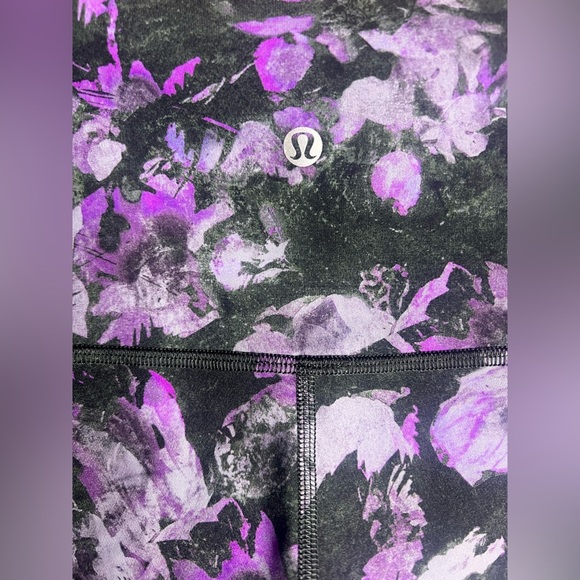 Lululemon Wunder Under High Rise Crop 23" Scallop Full-On Luxtreme Floral 4 - Picture 7 of 9